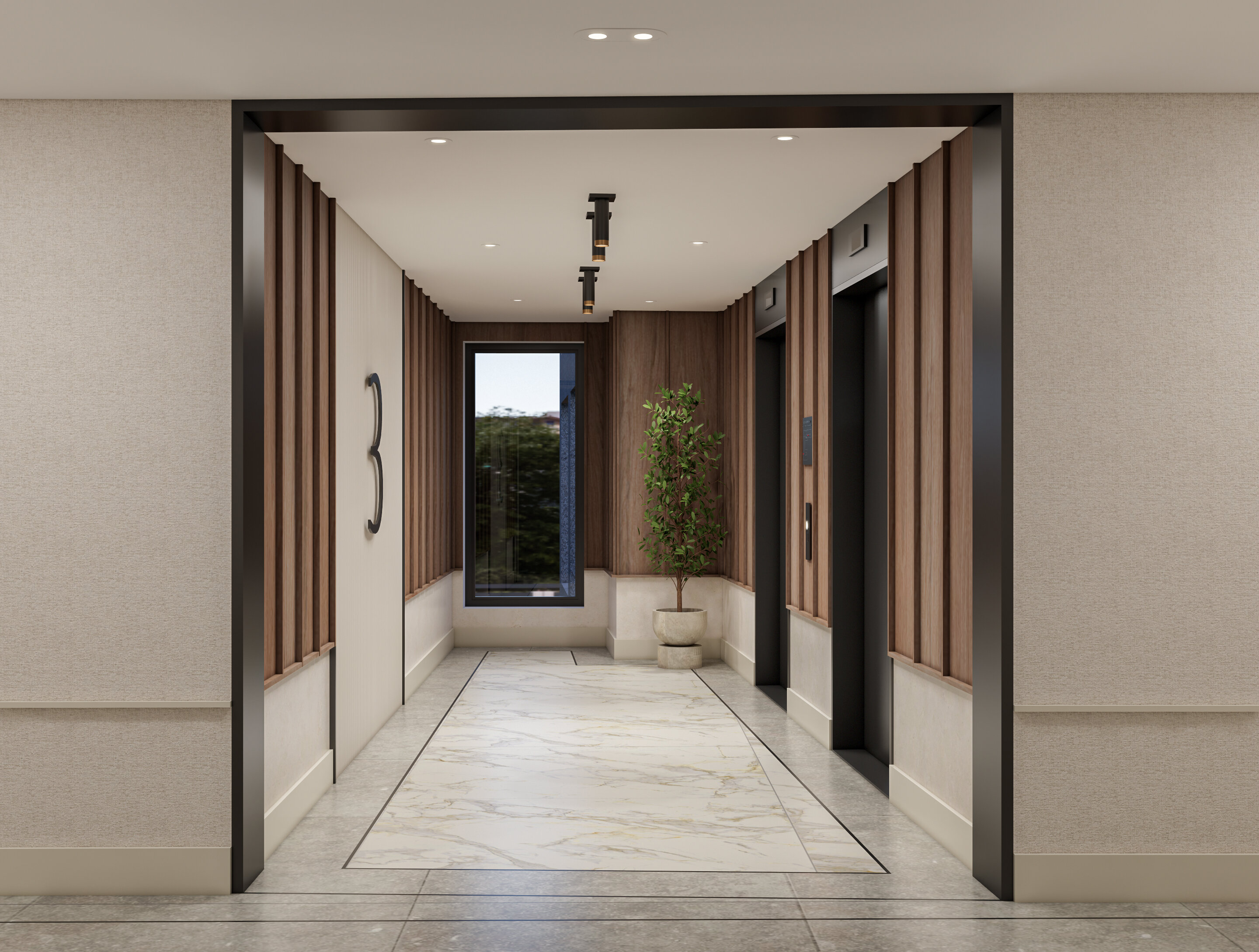 2025-08-21_60 N 1st St_Typical Corridor V1